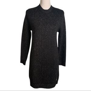 Love Moschino Crewneck Long Sleeve Sweater Dress